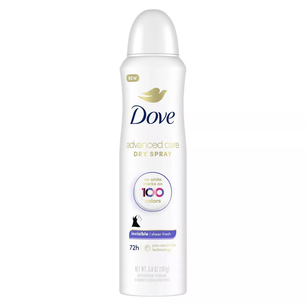 Dove Dry Spray Antiperspirant Invisible Sheer Fresh, 3.8 oz
